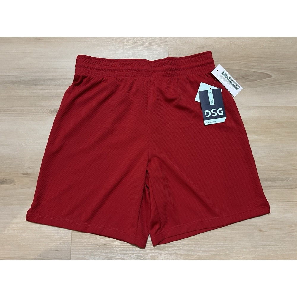 NWT Girls DSG Basketball Shorts Red Size XL Youth Kids Unisex